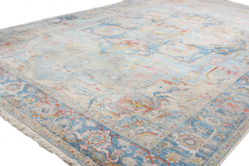 Century Area Rug, Light Blue