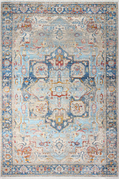 Century Area Rug, Light Blue