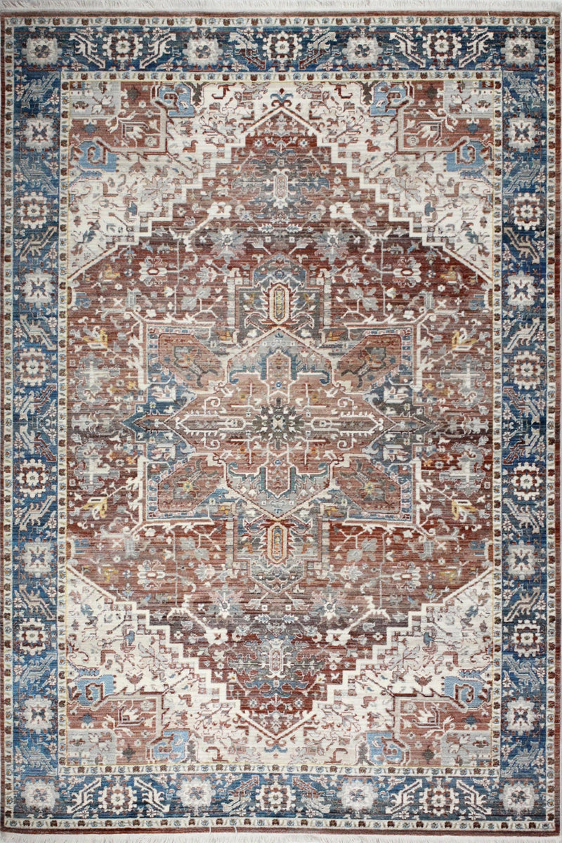 Century Area Rug, Rust