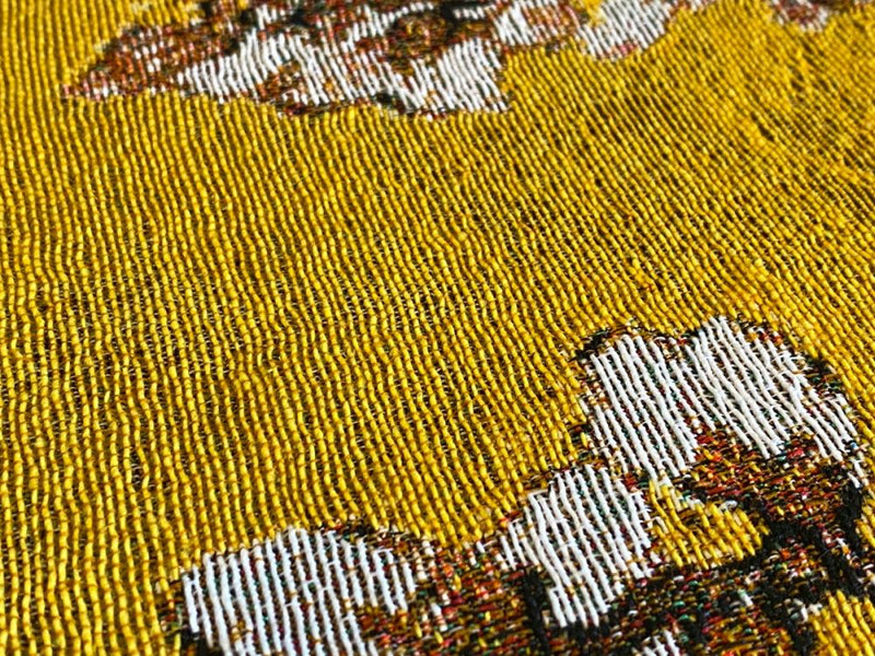 Almond Blossom Yellow Horizontal Wall Tapestry
