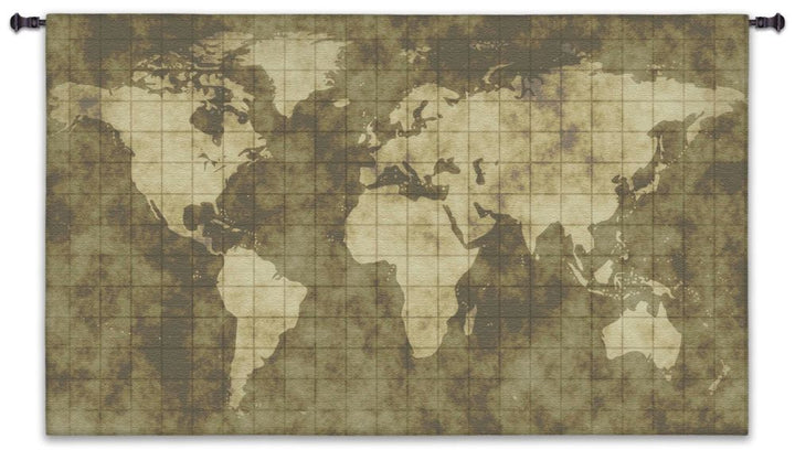 World Map Wall Tapestry