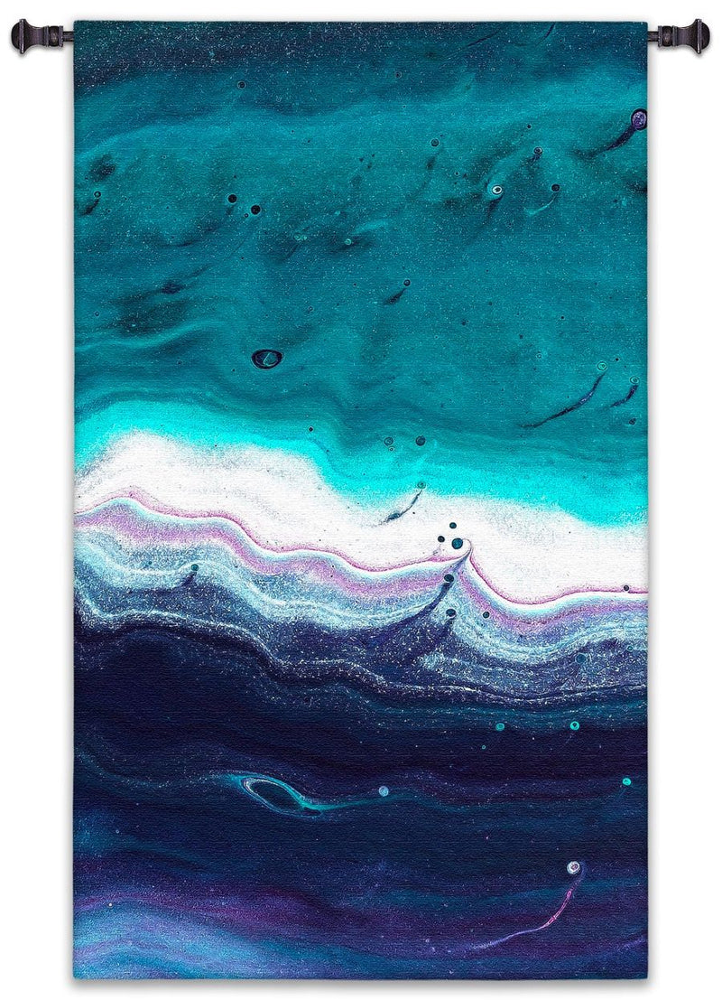 Color Waves Vertical Wall Tapestry