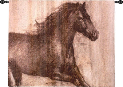 Dynamic Stallion Wall Tapestry