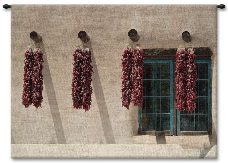 Drying Chilies Spanish Wall Tapestry
