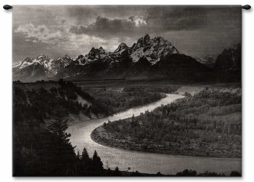 Adams Teton and Snake River Wall Tapestry