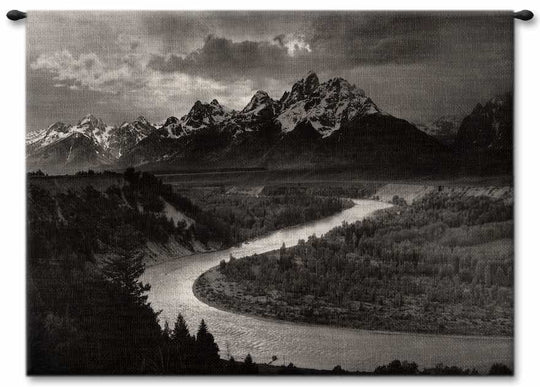 Adams Teton and Snake River Wall Tapestry