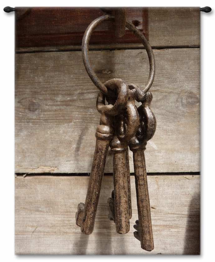 Lock and Key Wall Tapestry
