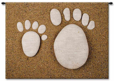 Big Foot, Little Foot Wall Tapestry