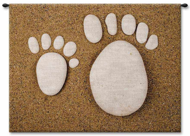 Big Foot, Little Foot Wall Tapestry
