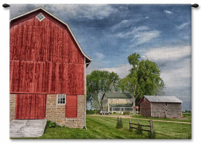 Wisconsin Barn Wall Tapestry
