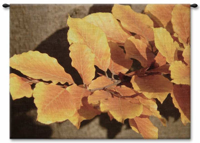 Golden Leaves Wall Tapestry