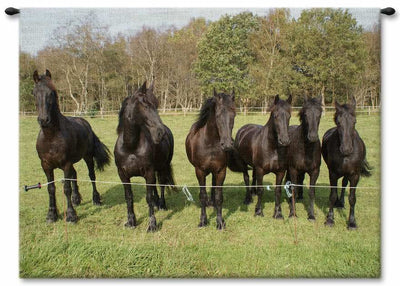 Six Buddies Wall Tapestry