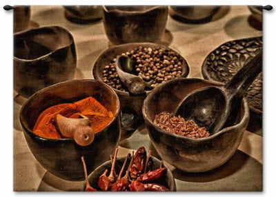Spice Bowls Wall Tapestry