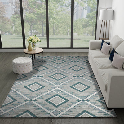 Venezia Area Rug, Teal