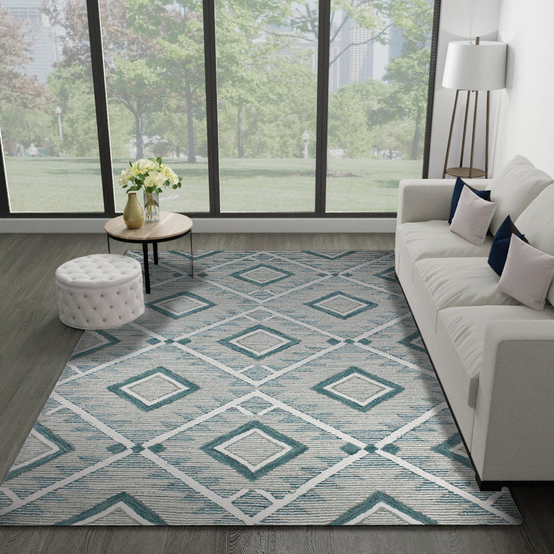 Venezia Area Rug, Teal