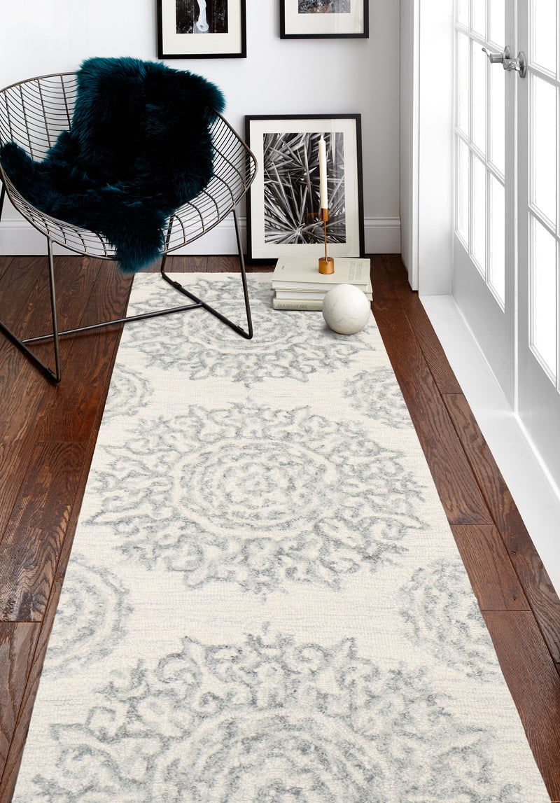 Verona Area Rug, Ivory Slate