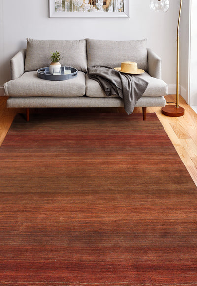 Contempo Area Rug, Rust