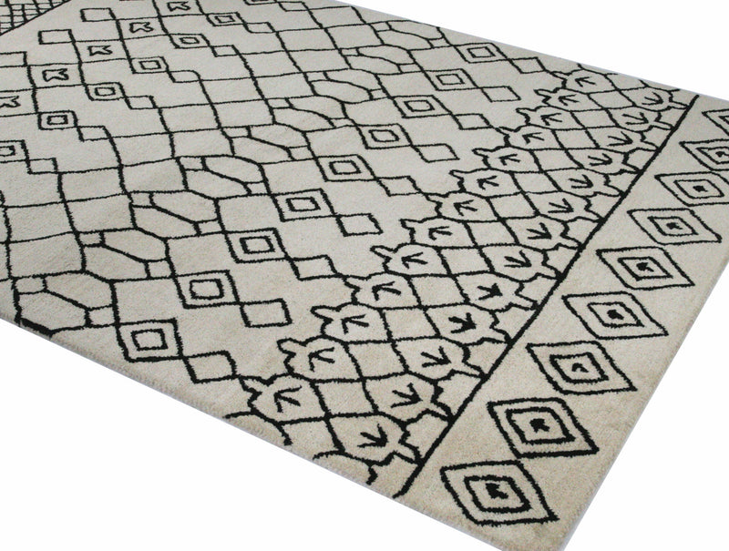 Chelsea Area Rug, Ivory Black