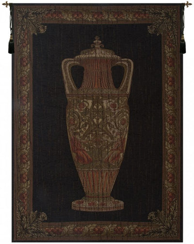 Amphora Urn Chenille Belgian Wall Tapestry