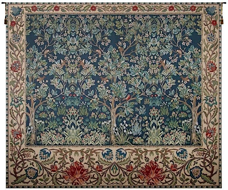 Tree of Life William Morris Horizontal Belgian Wall Tapestry