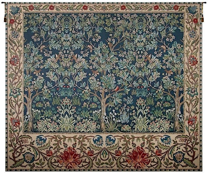 Tree of Life William Morris Horizontal Belgian Wall Tapestry