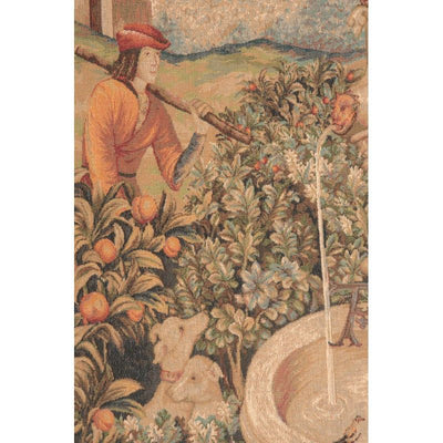 Unicorn at the Fountain French Wall Tapestry