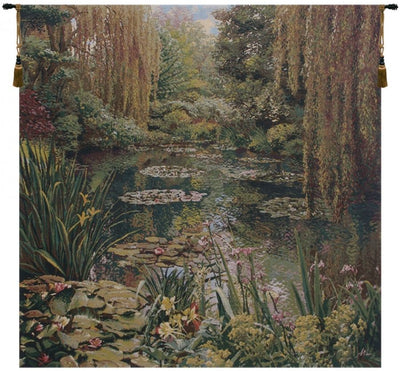 Lake Giverny Square Belgian Wall Tapestry