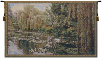 Lake Giverny Right Panel Belgian Wall Tapestry