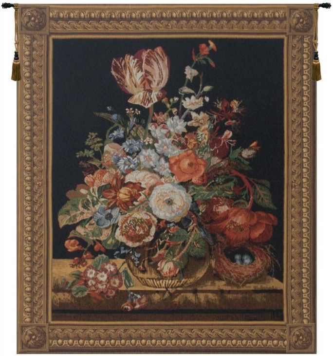Blumenbild Belgian Wall Tapestry