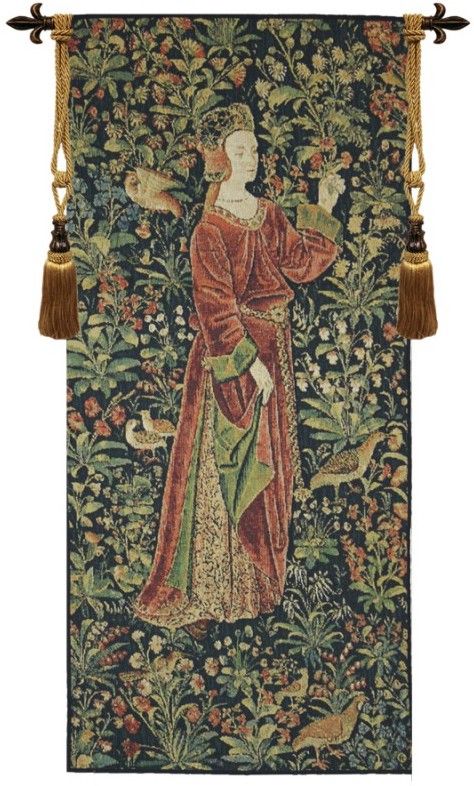 Promenade Nobles Left Panel Narrow Belgian Wall Tapestry
