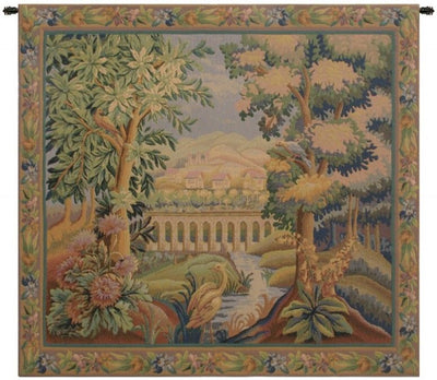 Bridge with Bird Belgian Wall Tapestry