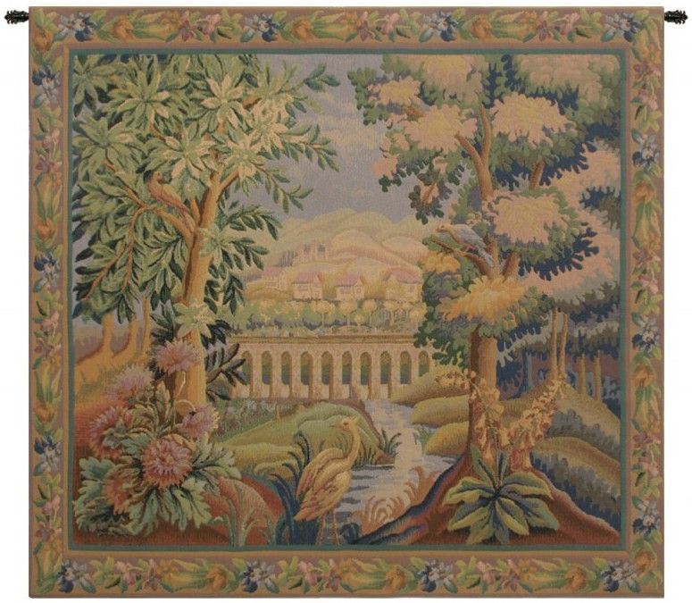Bridge with Bird Belgian Wall Tapestry