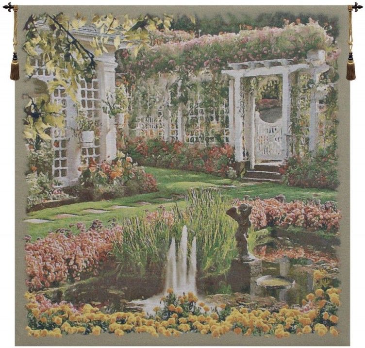 Butchart Gardens of Victoria Square Belgian Wall Tapestry