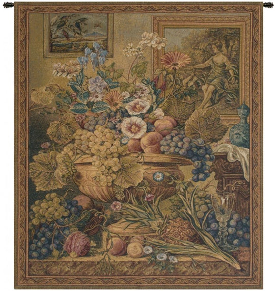 Bouquet Et Cadres Italian Wall Tapestry