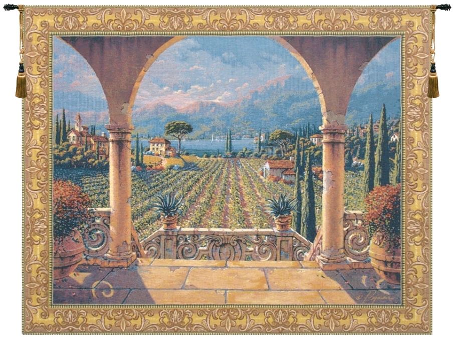 Tuscan Palazzo Belgian Wall Tapestry