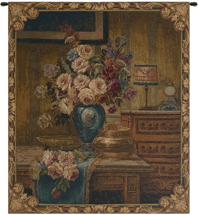 Floral Setting Italian Wall Tapestry