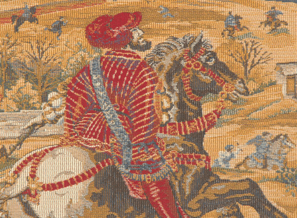 Medieval Hunting Scene Belgian Wall Tapestry