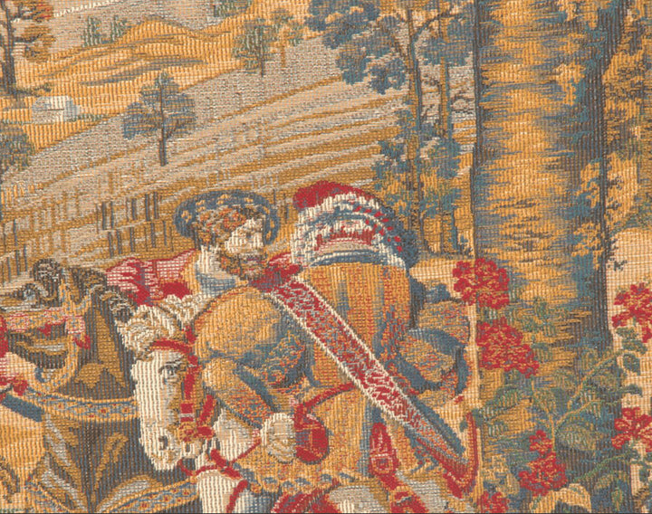 Medieval Hunting Scene Belgian Wall Tapestry