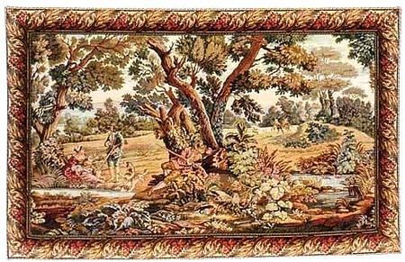 Hunters Resting Cacciatori Italian Wall Tapestry
