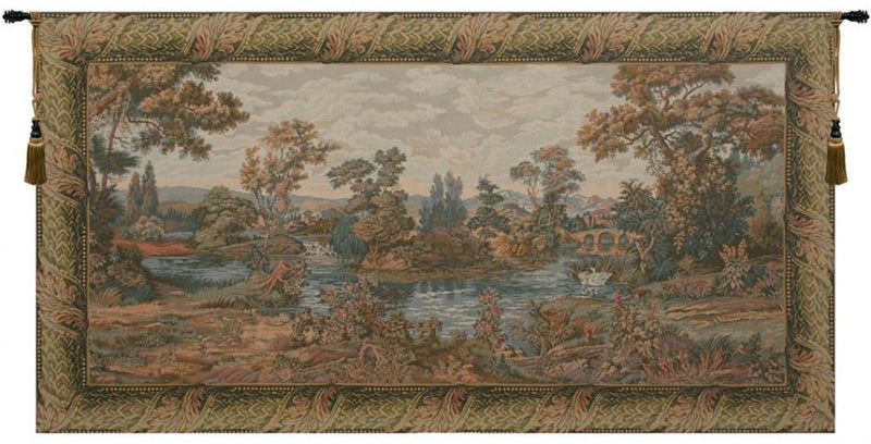 Swan in the Lake Italian Wall Tapestry
