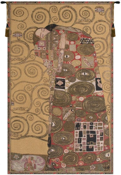 Gustav Klimt Accomplissement Belgian Wall Tapestry