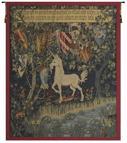 Heraldic Unicorn French Wall Tapestry
