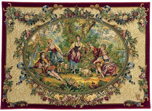 Rendezvous Galant French Wall Tapestry