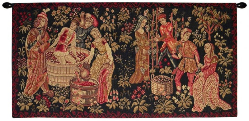 Le Vin Et la Vigne French Wall Tapestry