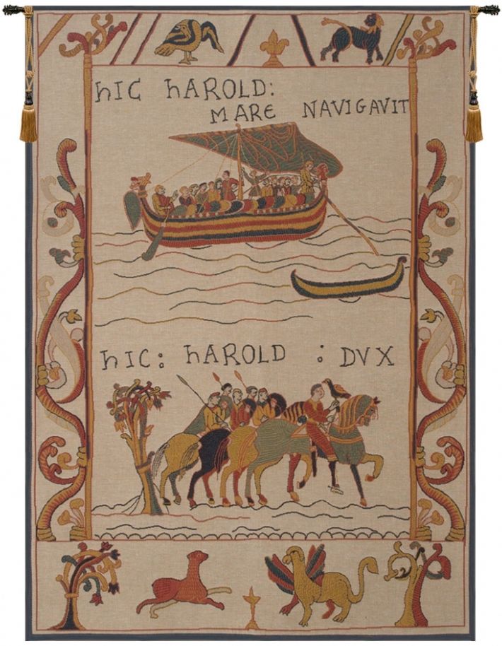 Harold and William Bayeux French Wall Tapestry