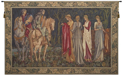 Departure of the Knights of Camelot French Wall Tapestry