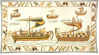 Normandy Fleet French Wall Tapestry