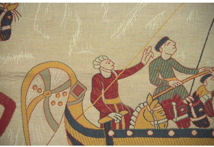 L 'Embarquement Bayeux French Wall Tapestry