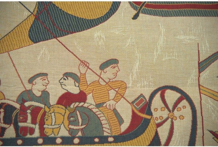 L 'Embarquement Bayeux French Wall Tapestry