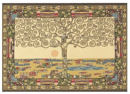 Gustav Klimt Tree of Life Italian Wall Tapestry